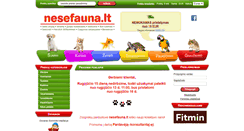 Desktop Screenshot of nesefauna.lt